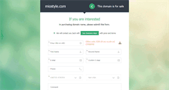 Desktop Screenshot of miostyle.com